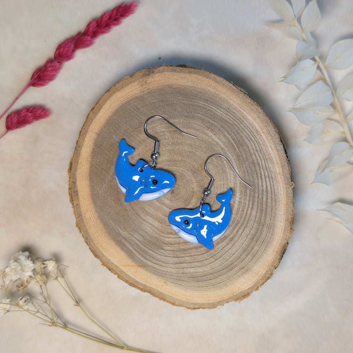 Boucles d'oreilles Requin fantaisie