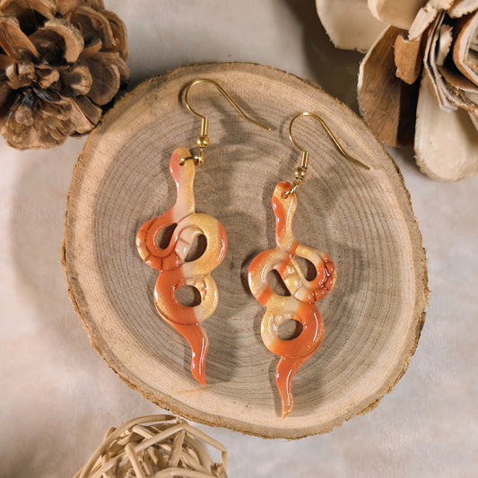 Boucles d’oreilles - Serpent Doré