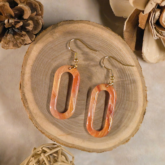 Boucles d’oreilles - Marbre Doré