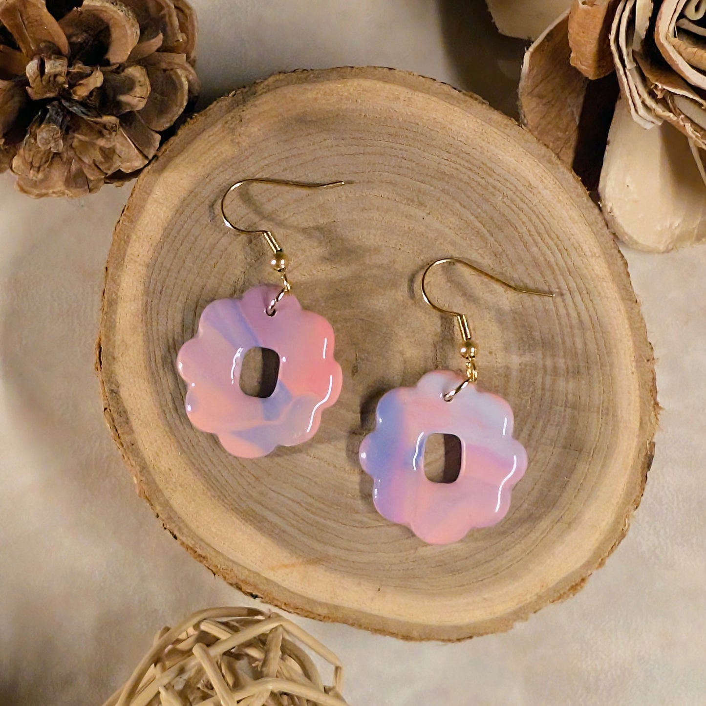 Boucles d’oreilles - Bubble Gum (A )