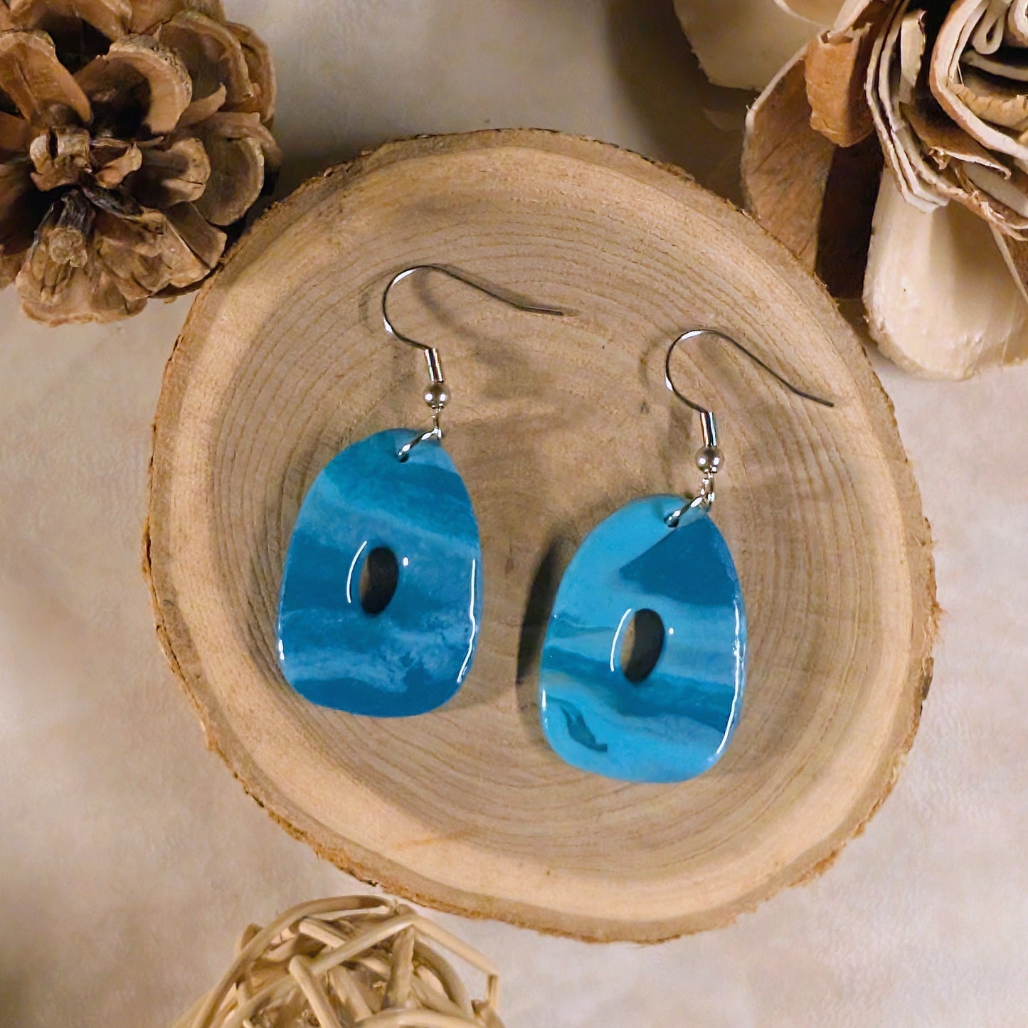Boucles d’oreilles - Brume Bleue
