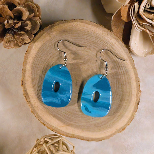 Boucles d’oreilles - Brume Bleue
