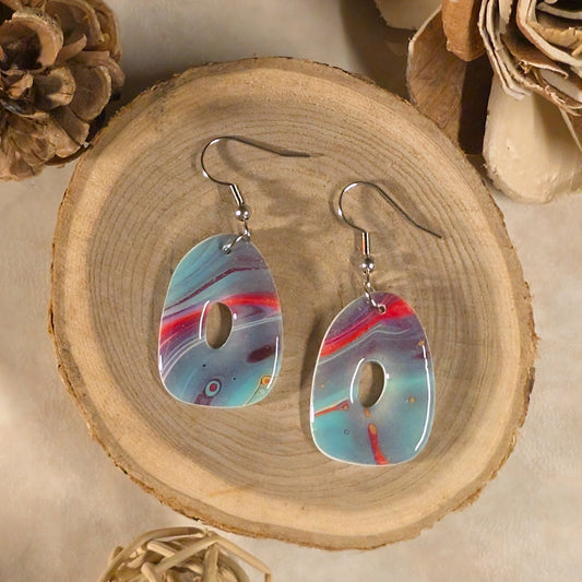 Boucles d’oreilles - Aquarelle