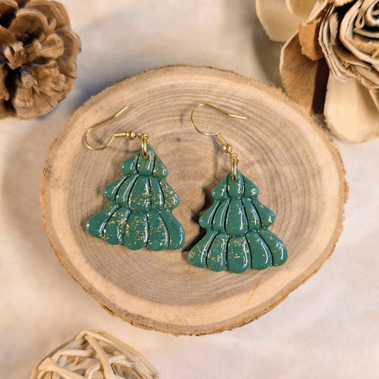 Boucles d’oreilles - Sapin Vert