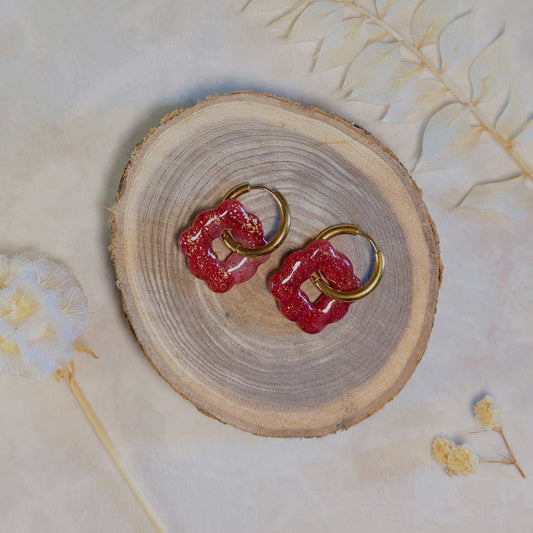 Pampille - Couronne rouge pailletée