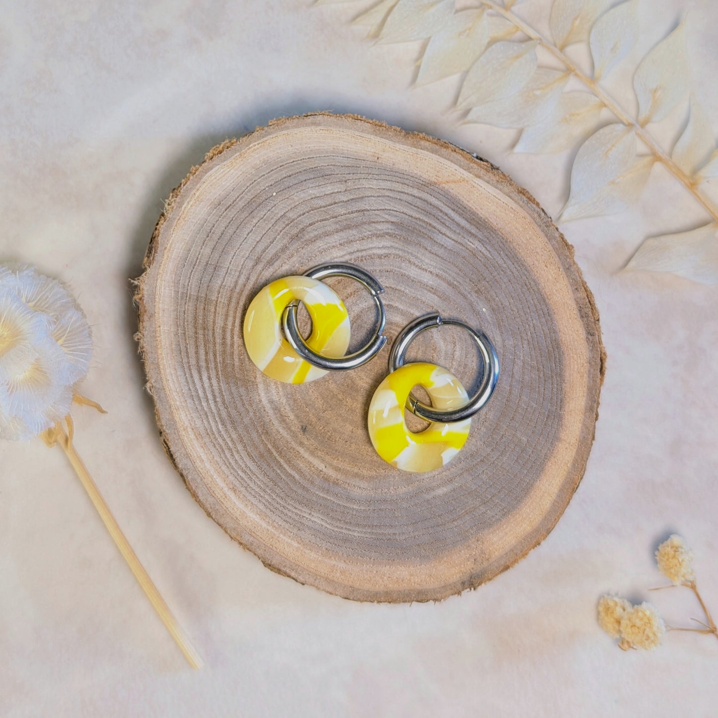 Pampille citron jaune variation