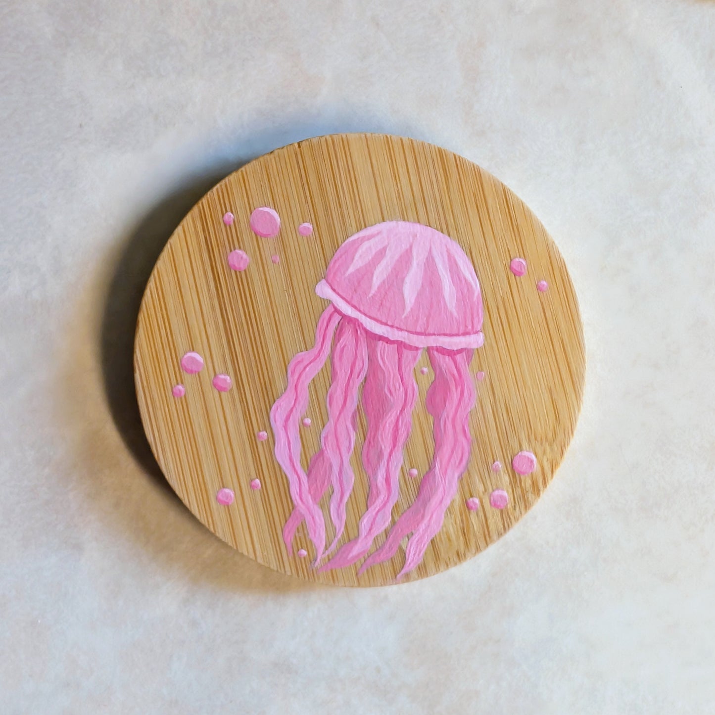Miroir de poche peint - Meduse