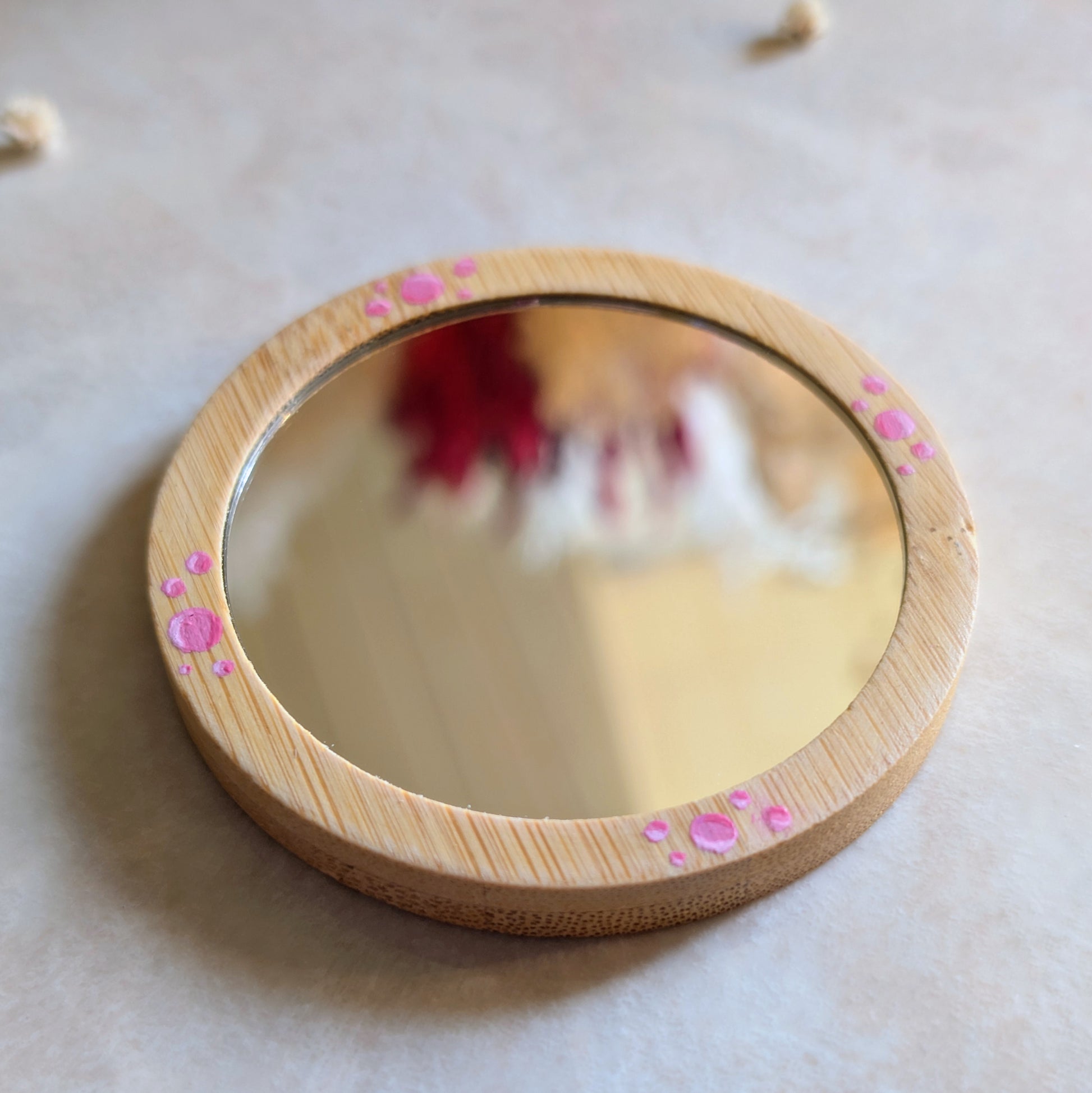 Miroir de poche peint - Meduse