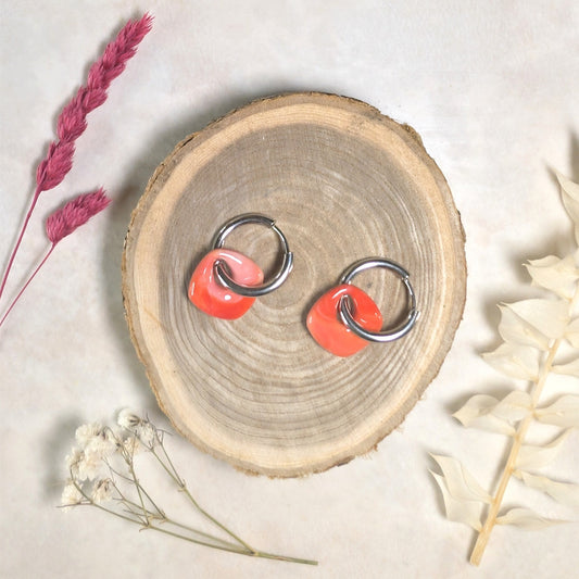 Pampille - Coeur corail