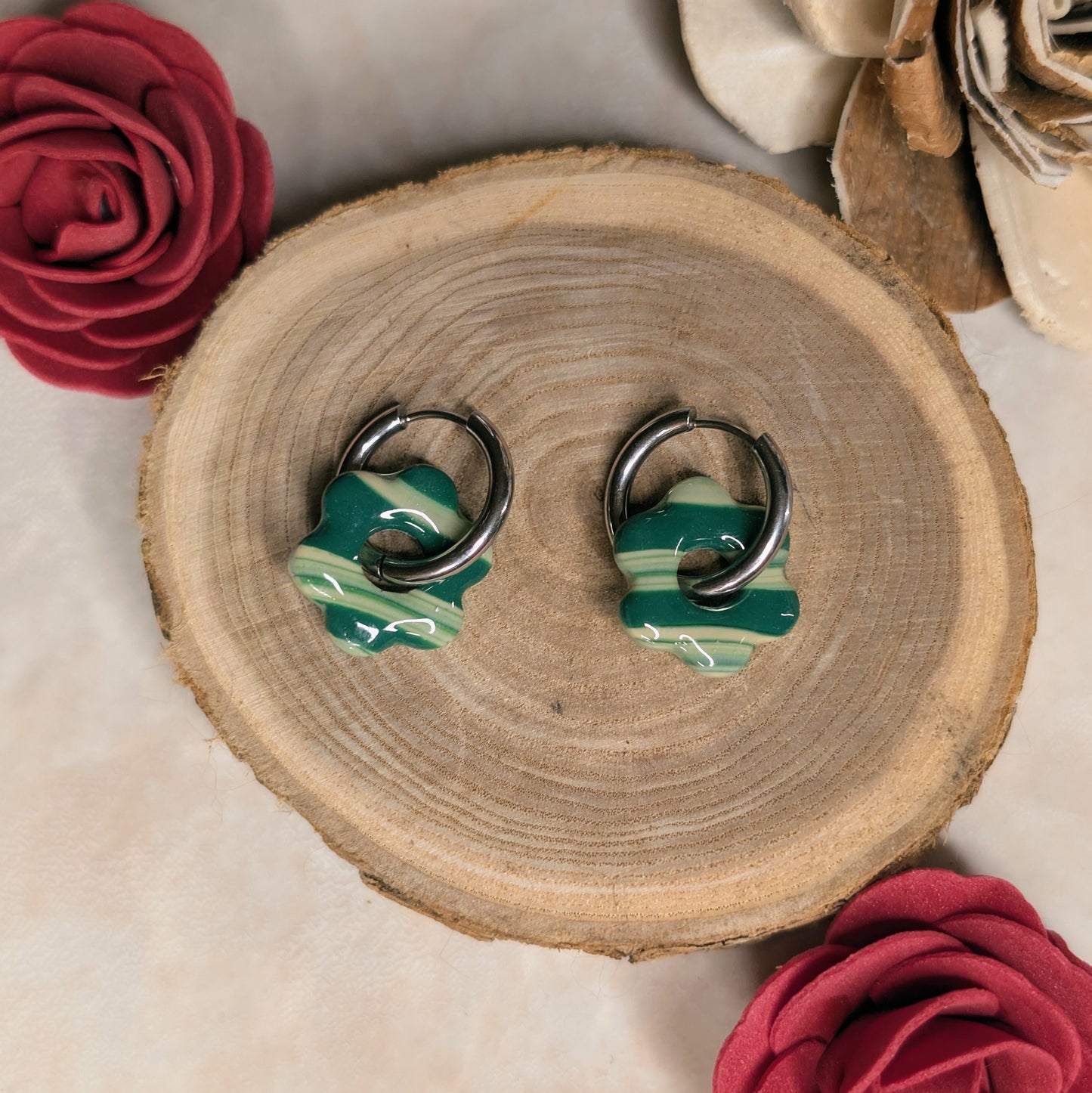 Pampille - rayures vertes