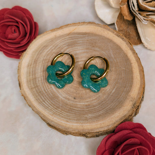 Pampille - fleurs pailletées